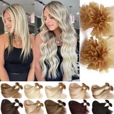 100% Russisch Remy Echthaar Bonding Keratin Extensions Strähnen Haarverlängerung