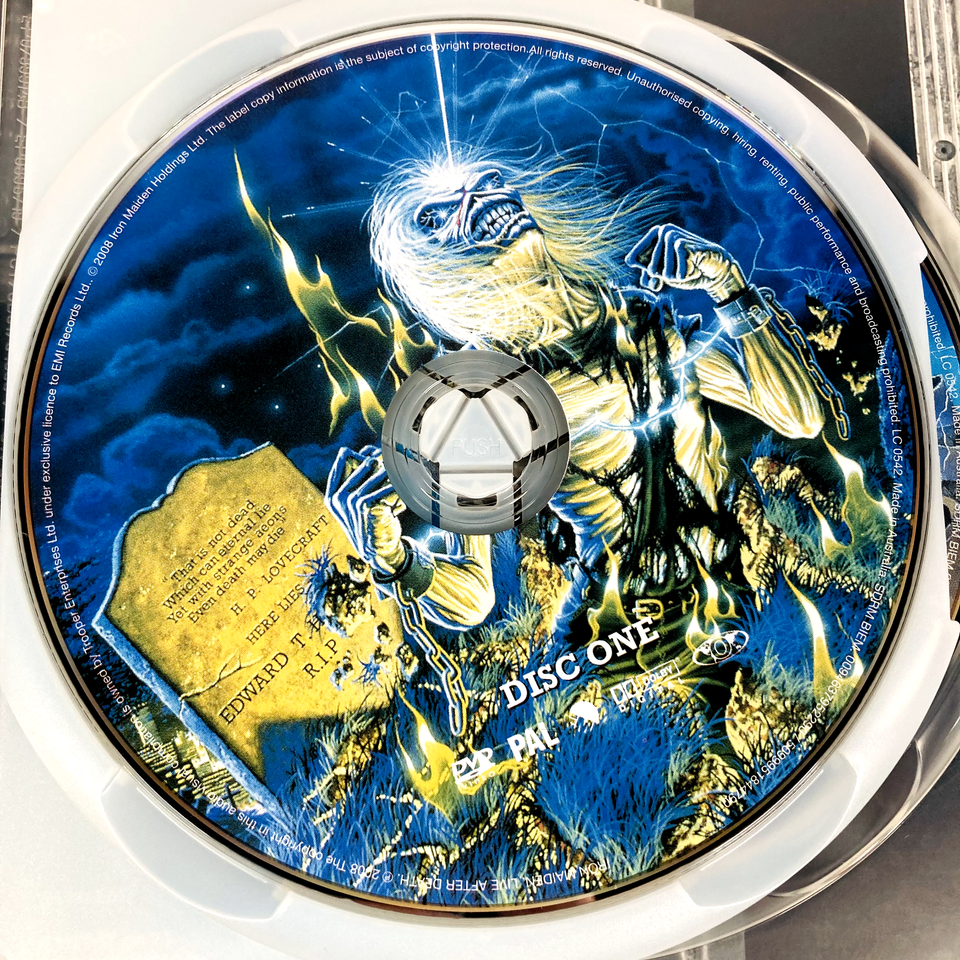 Iron Maiden Live After Death 2 DVD Set (2008) Reg 0 PAL Metal Free