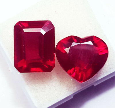 Natürliche Rote Ruby Pair Loose Gemstones, GGL Zertifiziert 8 10 Cts