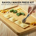 Ravioli Maker Press, Ravioli Press Mold Set - Round Ravioli Stamp Maker Cutter  — photo 6