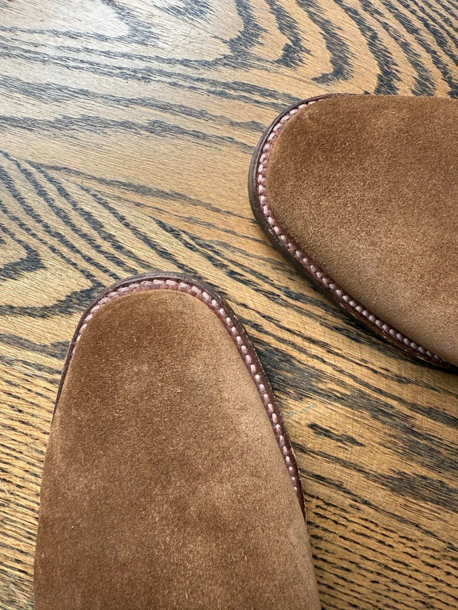 Alden Snuff Suede Monk Strap Shoes – Size 10.5 D (Plaza Last