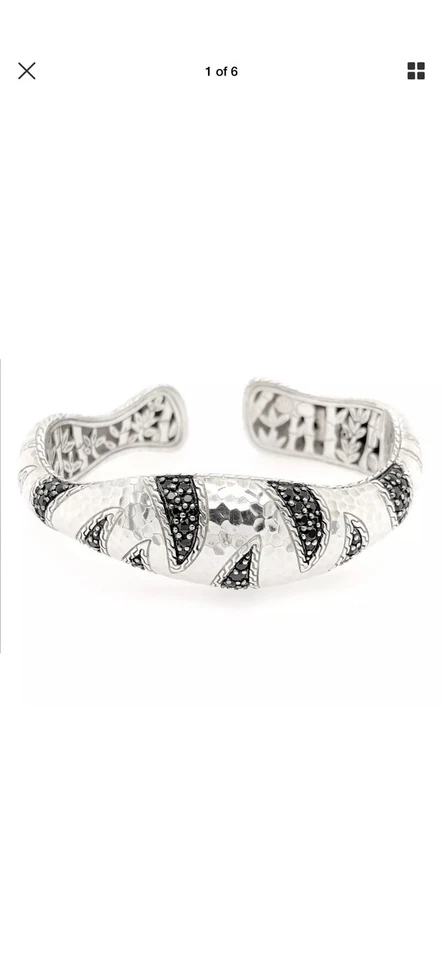 John Hardy Palu Macan Silver and Black Sapphire 3 Piece SET - Image 2 of 4