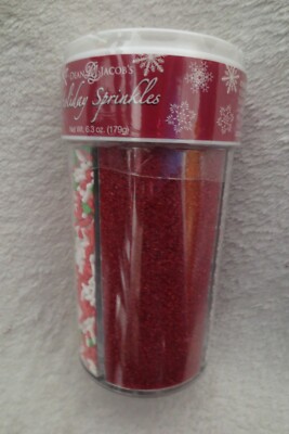 Dean and Jacobs Holiday Christmas Sprinkles Cake Cupcakes Topper New