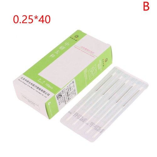 Zhongyan taihe 100 pcs aiguille d'acupuncture avec tube acupuncture jetable -mx - Photo 14/15