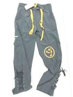 ladies lace leg Zumba cargo pants trousers dance GREY Size S M 8 10 12 NEW