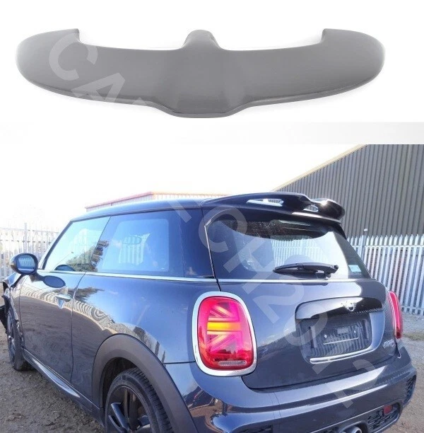 Alettone Posteriore per Mini Cooper F55 F56 S per JCW 2014-up ABS Colore Rosso in Fibra di Carbonio Stile Ala Posteriore Trim Spoiler Estensione Labbro Pinne Spoiler Posteriore Ala (Colore : Nero