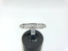 14k White Gold 1/2 CT Round Diamond Wedding Band Ring