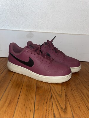 Size 10 Nike Air Force Low Maroon “Red Wine”