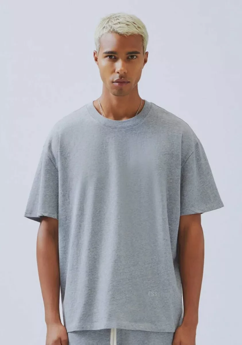 Fear Of God Essentials SS19 3M Logo Boxy T-Shirt GRAY Size S ( Reflective )