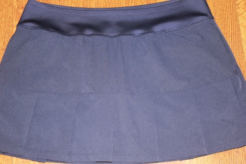 Puma Womens golf tennis Skirt Skort XXL navy blue solid Pleated pickleball run - 第 4/11 張圖片