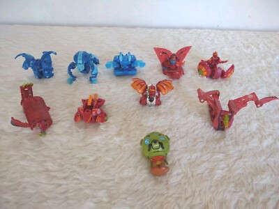 Bakugan Battle Brawlers Anime Geogan Rising Geoforge Figures Lot Of 10 No Cards