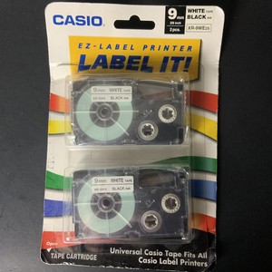 Casio 9mm White Tape Black Ink Casio 9mm White Tape Black Ink