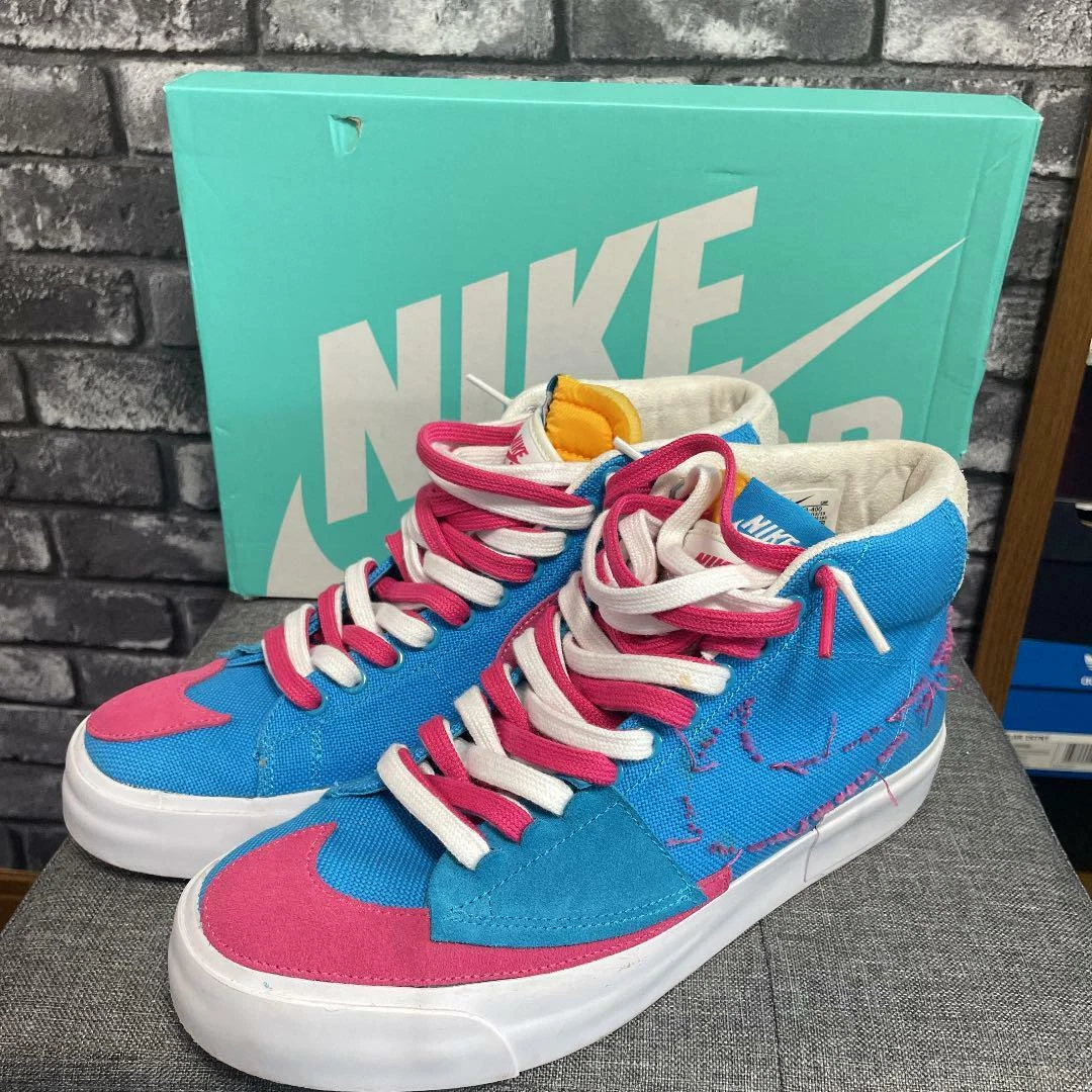 uitzetten Gek Onderdrukking Nike Sb Zoom Blazer Mid Edge/Zoom Mid/Blue/Ci3833-400/ US 9 Used with Box  F/S | eBay