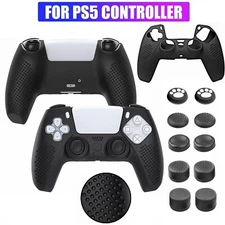 Silicone Case For PlayStation 5 PS5 Controller Protective Cover Thumb Grips Kits