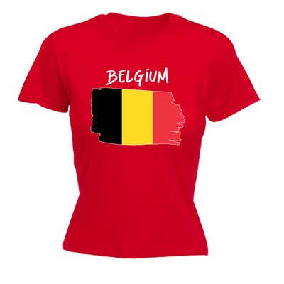 Belgien Länderflagge Nationalität Unterstützer Sport - Damen T-Shirt Tshirt
