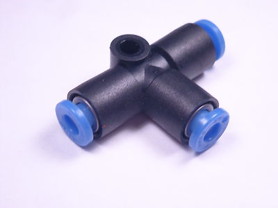 KCT04-00 SMC Fittings 4mm 5/32'' Tube Union T Self Seal Push To Connect Tee NOS