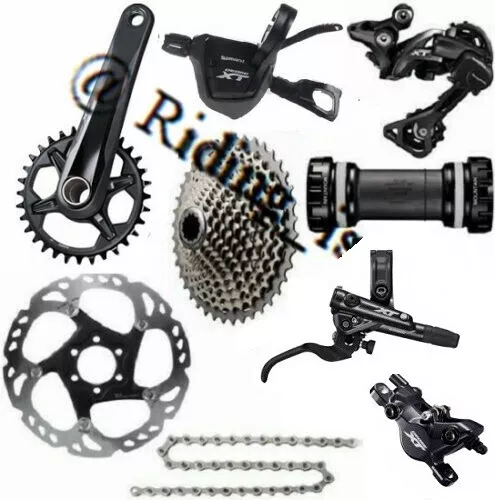 SHIMANO Deore XT M8000 1x11 Speed MTB Groupset W/M8100 Crankset M8100 Brake Set