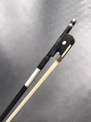 Advanced 4/4 Viola Bow Carbon Fiber Bow Ebony Frog Natural Shell Slide US Shippi