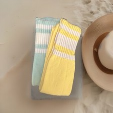 Vintage ladies Pastel soft socks