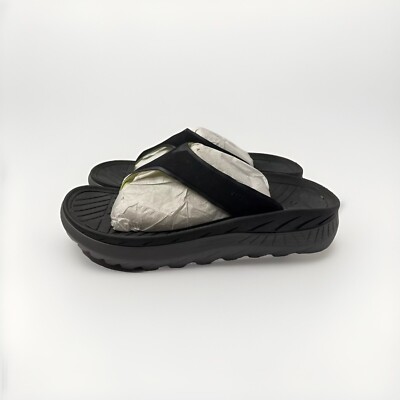 Vionic Restore Unisex Toe-Post Recovery Sandal US 11.5M/13W Black/Charcoal