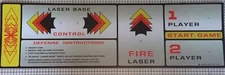 Space Invaders Laminated Arcade Control Panel Overlay (CPO)