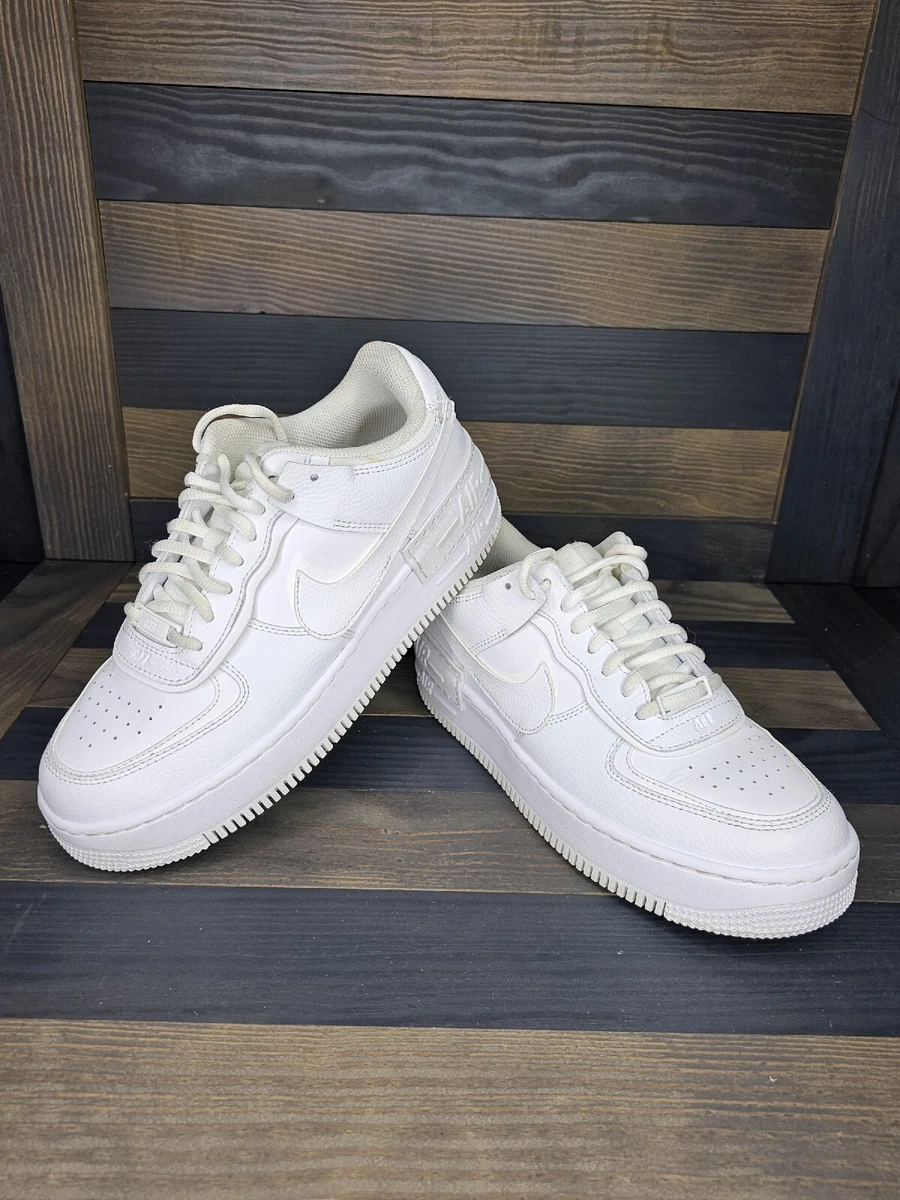 Nike Air Force 1 Shadow Triple White men size 9
