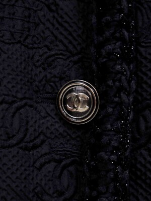 CHANEL 2021 Métiers D'Art 21A Jacquard Little Black Jacket CHANEL 2021 Métiers D'Art 21A Jacquard Little Black Jacket