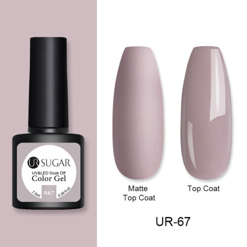 UR SUGAR 172 Colors UV Gel Polish Glitter Purple Top Base Gel Gel Varnish 7.5ml - Picture 64 of 119