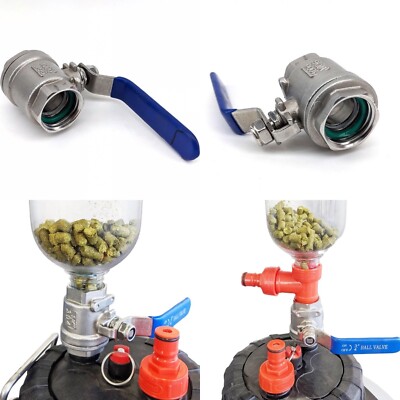 Fermzilla Trockenhopfen Kugelhahn PCO1881 x PCO1881 Kegland