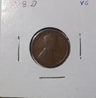 1918-D Lincoln Cent 1c BN VG