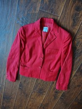Retro Red Valentino red double button blazer size S Made in Italy