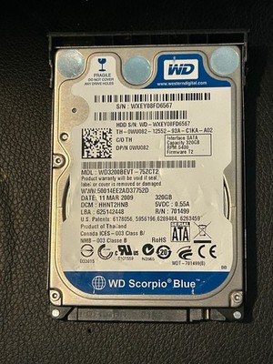 WESTERN DIGITAL WD3200AAKS-75ZCT2  (USED)