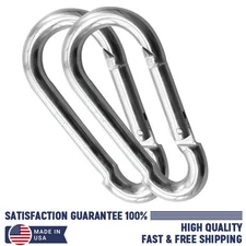 2X M10 Carabiner Clip 304 Stainless Steel Quick Link for Outdoor Hammocks