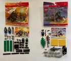2 Lego Black Knights: 1491 DUAL DEFENDER & 1492 BATTLE COVE- 100% w/ Bags, Inst.