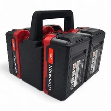 4-Slot Battery Caddy Holder Organizer Compatible with Porter Cable 20V