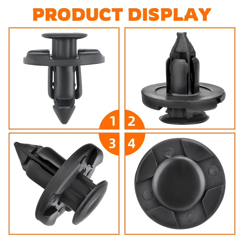 Para Nissan Infiniti Sujetador Guardabarros Guardabarros Pinzas de Empuje Remache de Plástico Foto 4 de 4