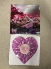 Peach PRC Manic Dream Pixie Vinyl Record Heart Shaped Splatter