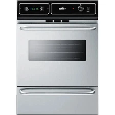 Summit TTM7212BKW 24 In Single Gas Wall Oven with Electronic Ignition