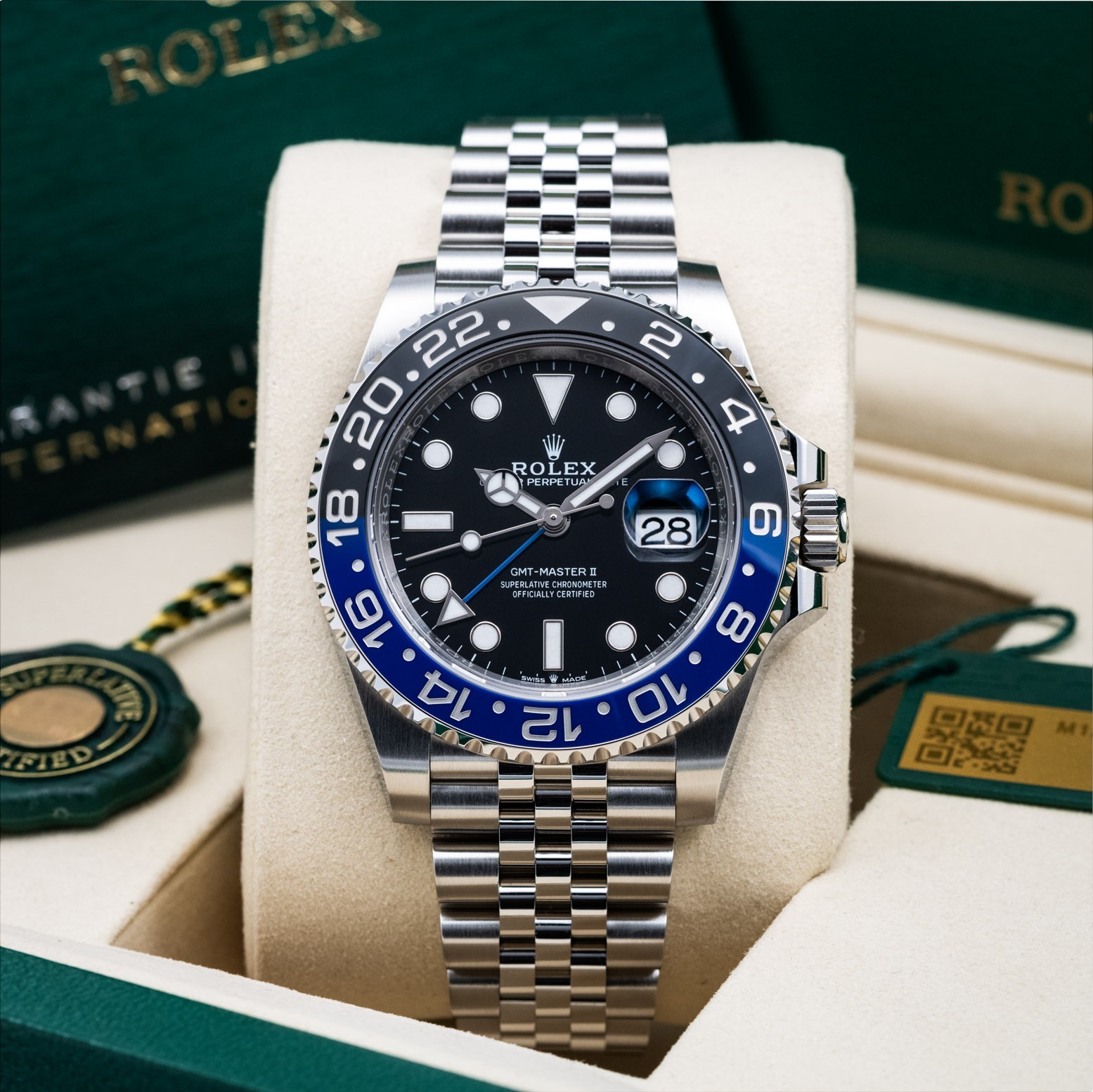 Rolex GMT Master II "Batgirl" 126710BLNR Full Set Mint 2026
