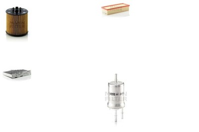 Inspektionspaket Filtersatz XL MANN-FILTER Leitungsfilter Filtereinsatz für VW 5