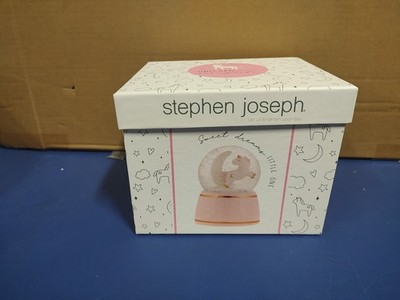 Stephen Joseph Unicorn Snow Globe Night Light, Pink/Gold Base, 4'' x 6'', Lights