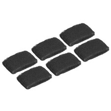 6Pcs 8x5cm Sport Wristbands Terry Absorbent Tennis Sweatband Black