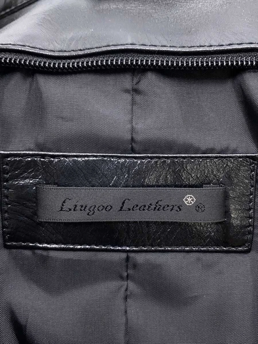 Liugoo Leathers Leather Jacket Blouson/Ll/Cowhide/Blk/Cw22-R-5// 3976 - product detail image 4