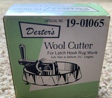Dexter's Wool Cutter 19 For Latch Hook Rug Work in Original Box