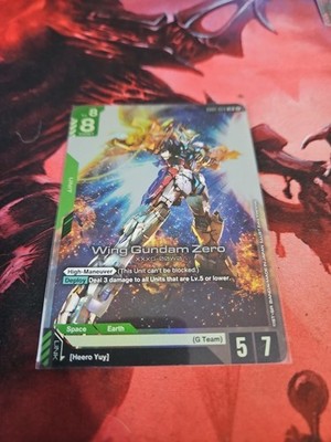 Wing Gundam Zero G001-024 - LR - Gundam TCG English - NM