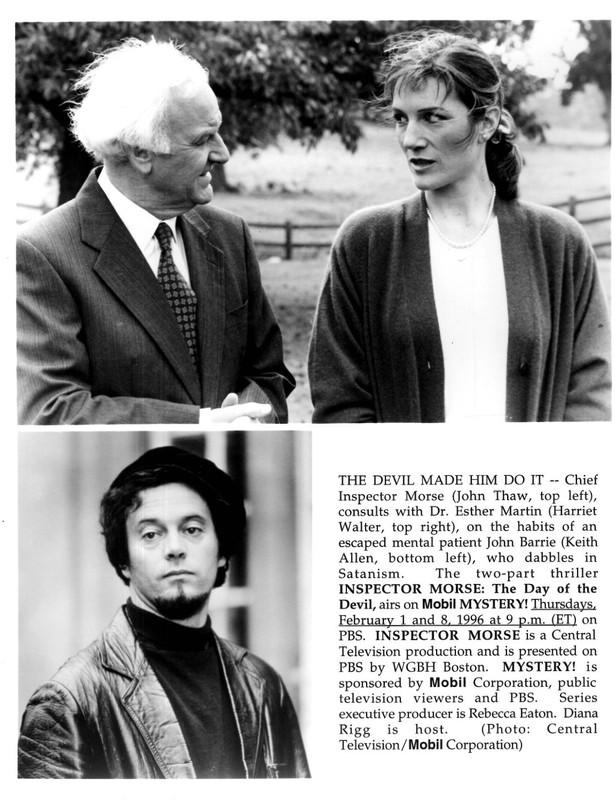 MOBIL TELEVISION - INSPECTOR MORSE  - KEIITH ALLEN / KEVIN WHATELY - PROMO PHOTO