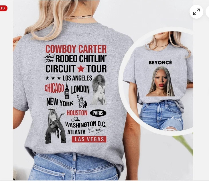 Beyoncé Cowboy Carter Tour Beyoncé Fan Gift T-Shirt | eBay