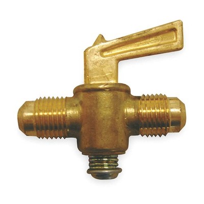 WEATHERHEAD 6729 Ground Plug Valve,45 Deg,3/8 In,Brass 1VPZ5