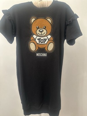 100% Authentic Moschino Kids Dress 8 Yrs Black Pre Owned Great Condition