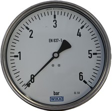 WIKA Manometer 212.20.160 0–6 bar G12B unten EN 837-1 Industrie Druckmesser